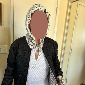 reversible hooded jacket.